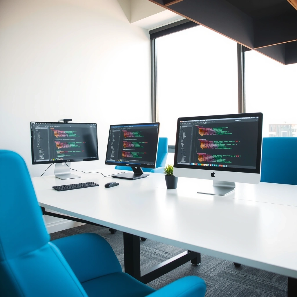 Web development process illustration